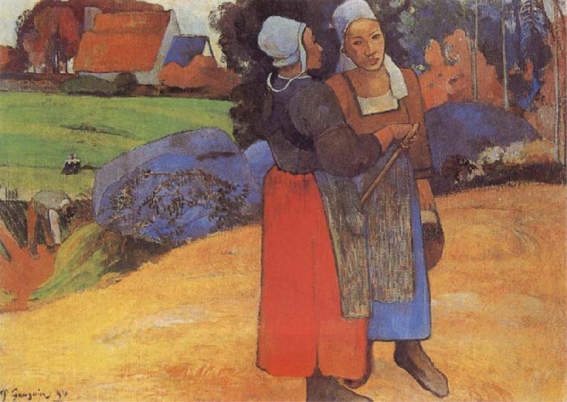 Paul Gauguin Breton Peasants oil painting picture